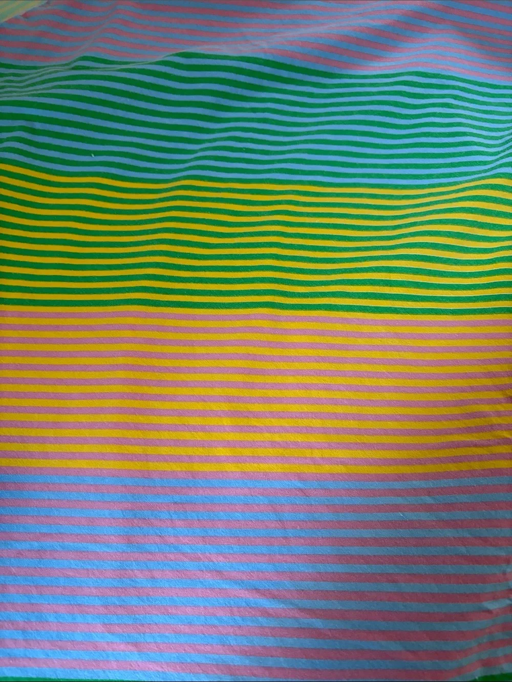 Reversible Stripe Multicolored Queen Duvet Cover, cotton